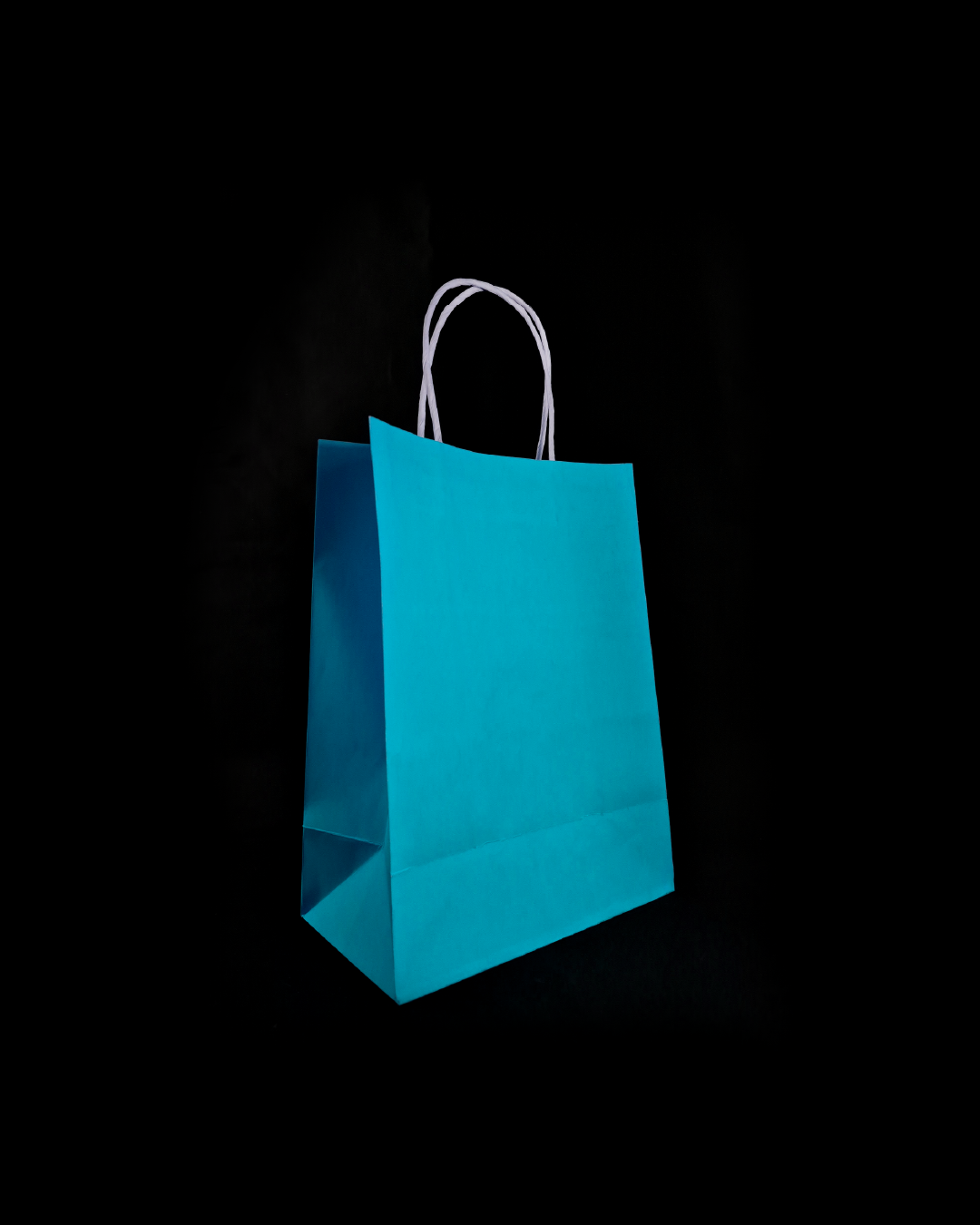 Bolsa Azul de Papel 14x20x8 cm