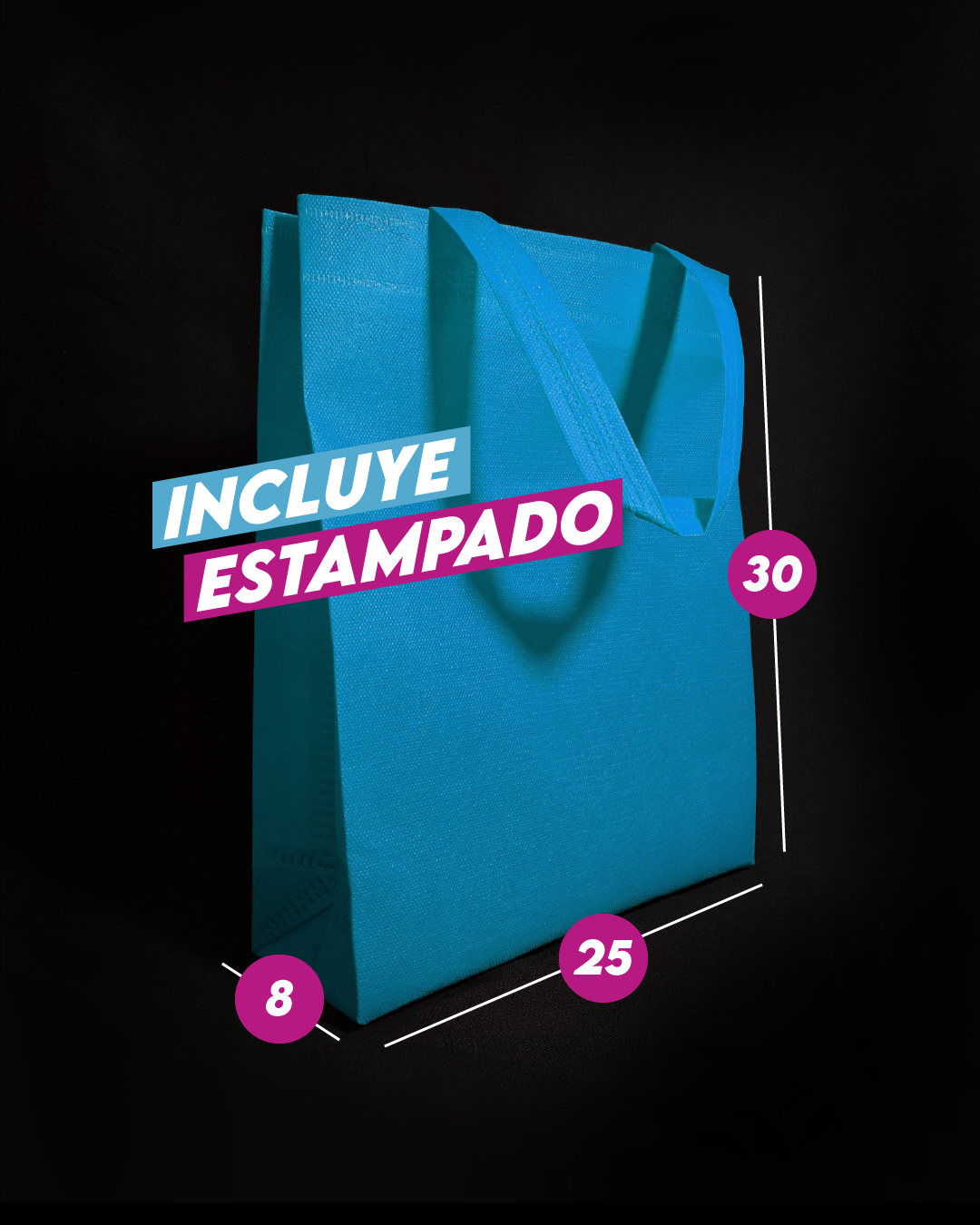 Bolsa TNT 25x30x8 cm - Gramaje 80