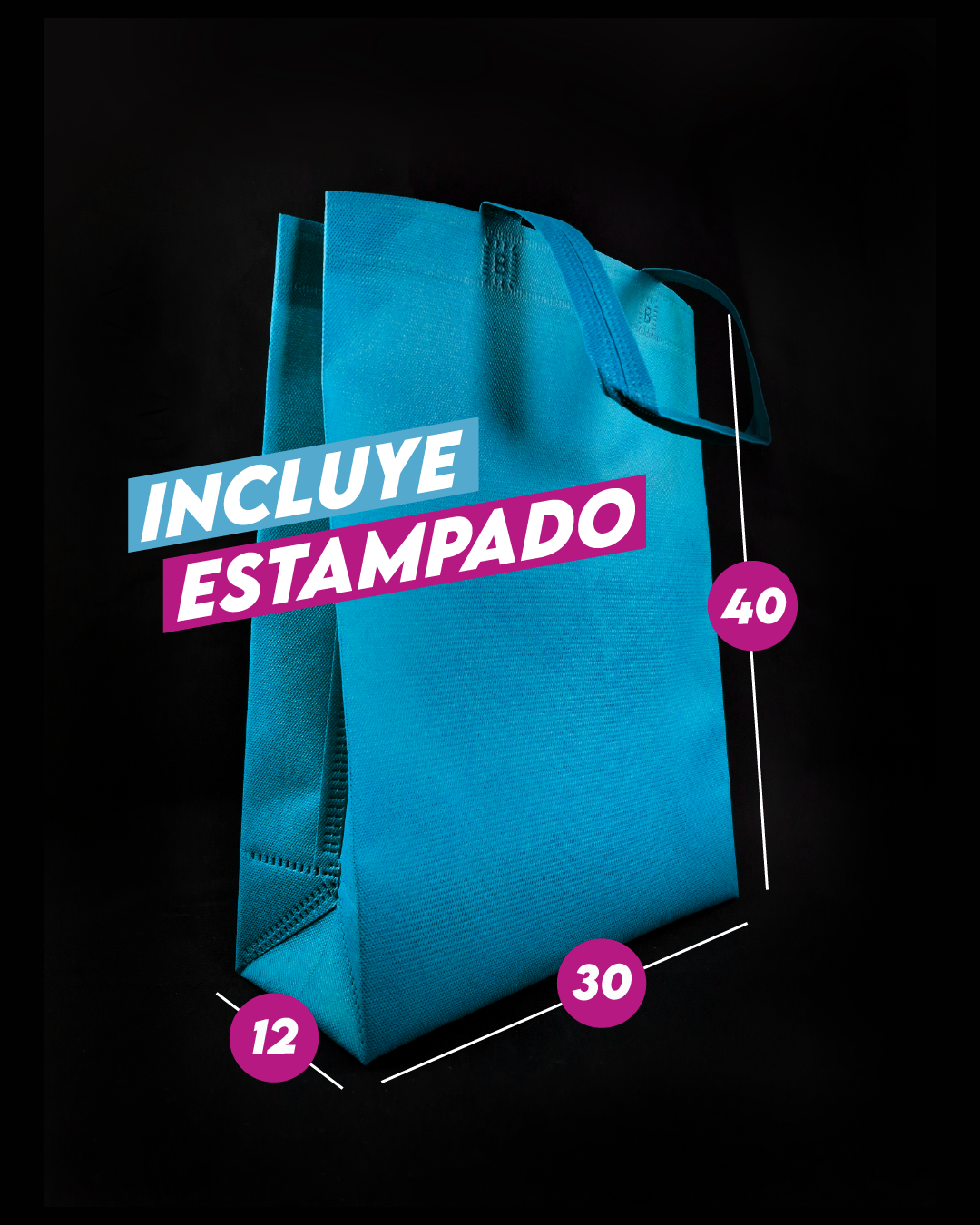 Bolsa TNT 30x40x12 cm - Gramaje 80