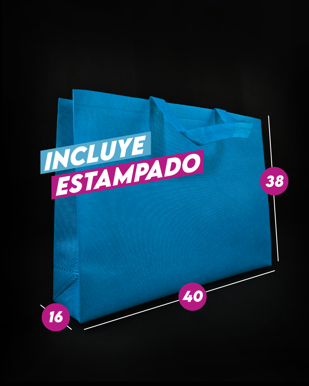 Bolsa TNT 40x38x16cm - Gramaje 80