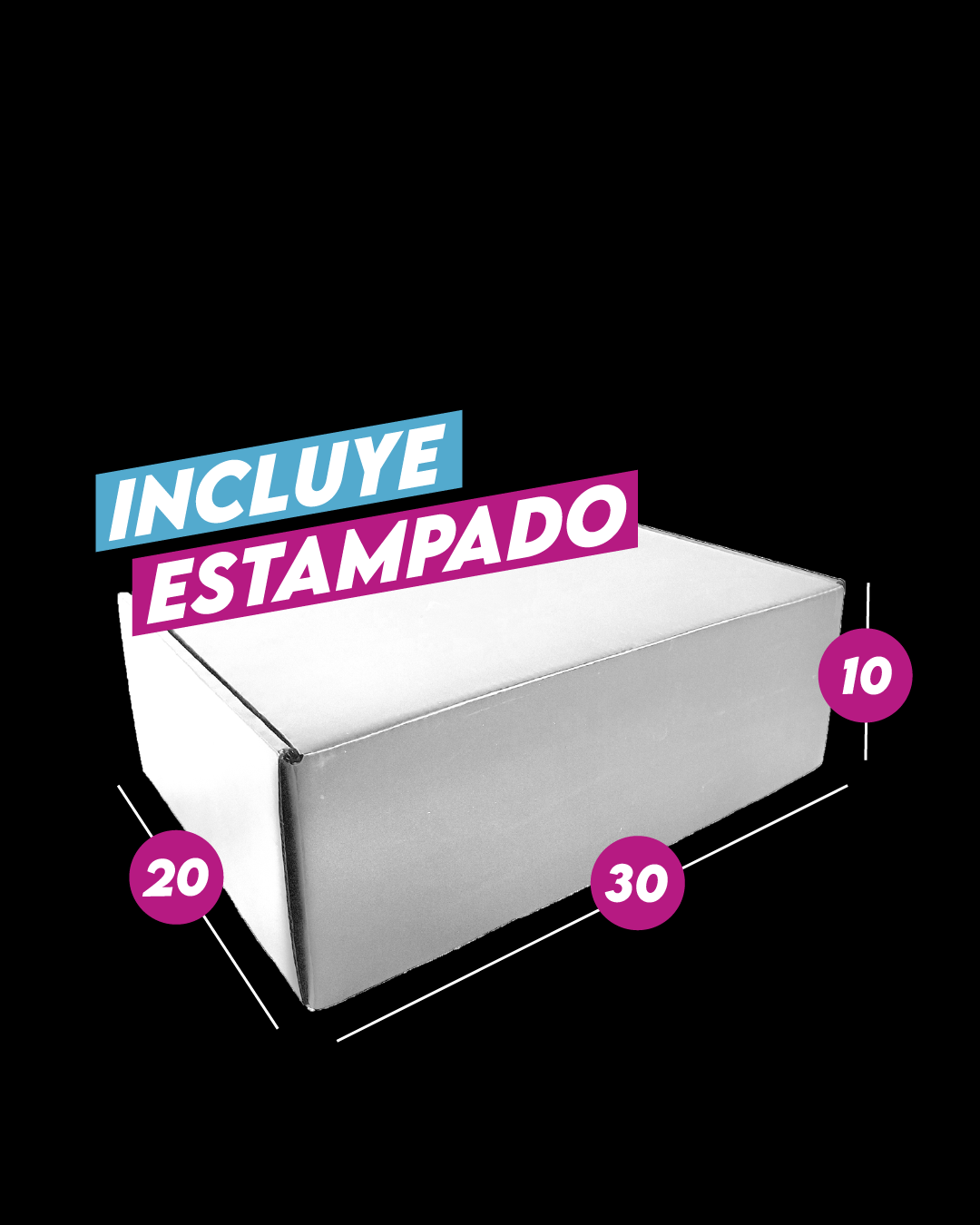Caja Autoarmable Alta Gama Blanca 30x20x10 cm