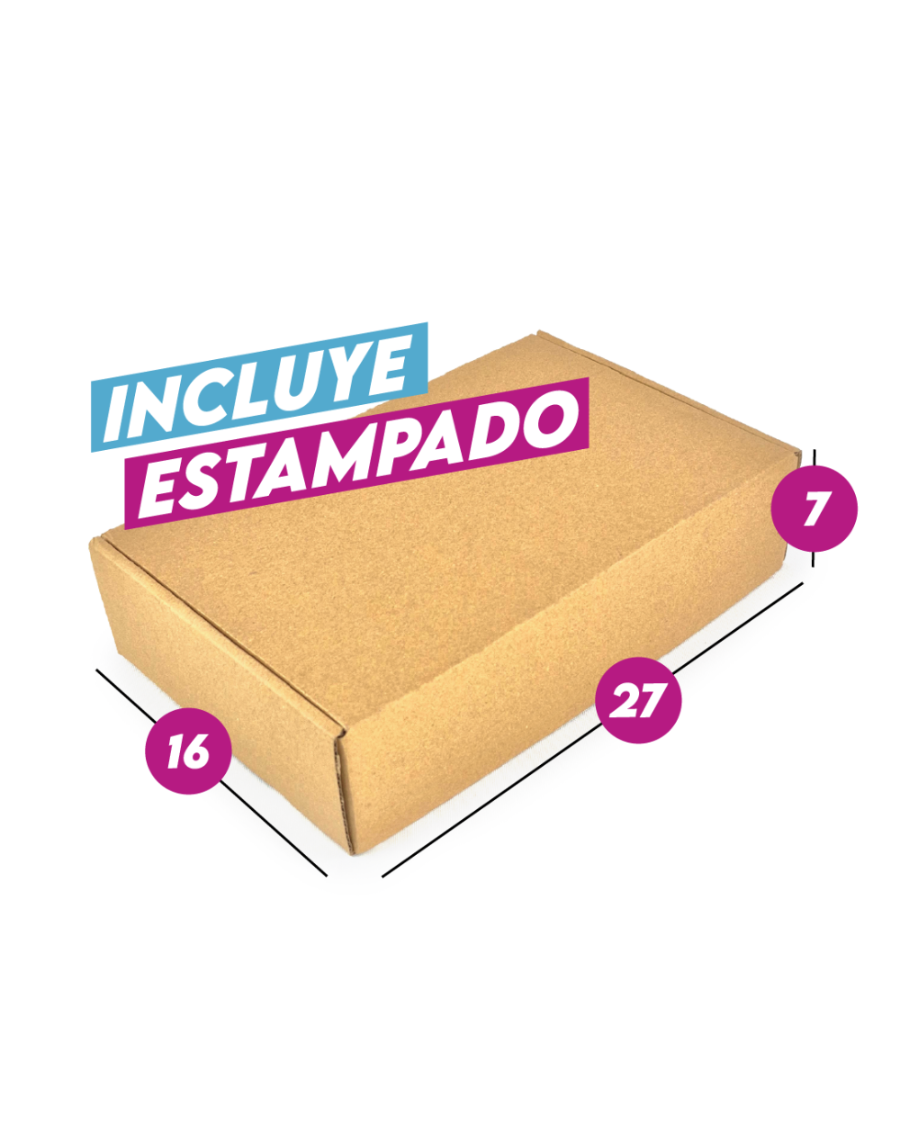 Caja Autoarmable Kraft 27x16x7 cm