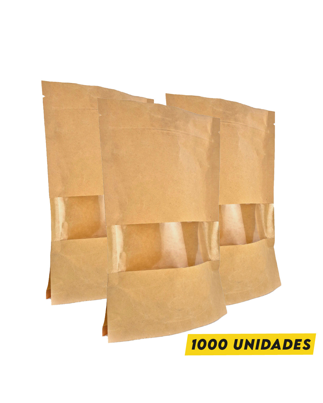 DoyPack Kraft con Ventana 12X20 cm