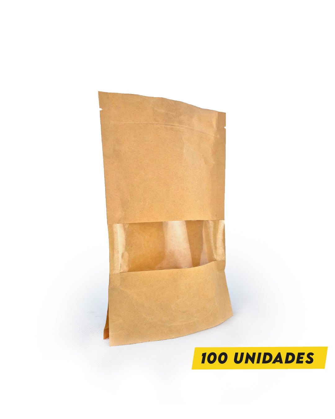 DoyPack Kraft con Ventana 12X20 cm