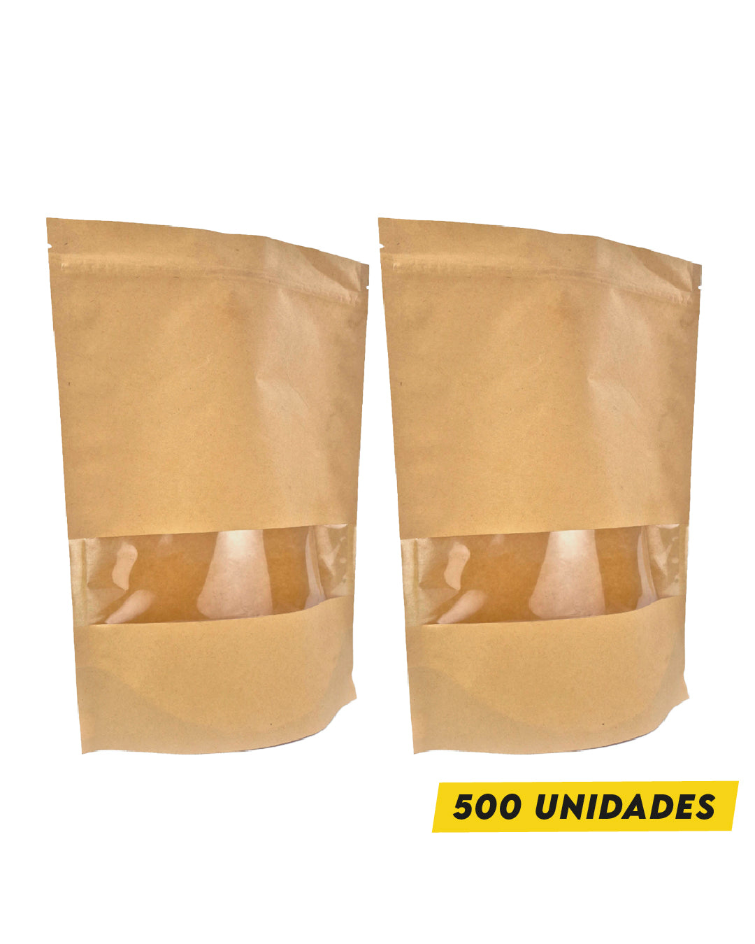 DoyPack Kraft con Ventana 16x26cm