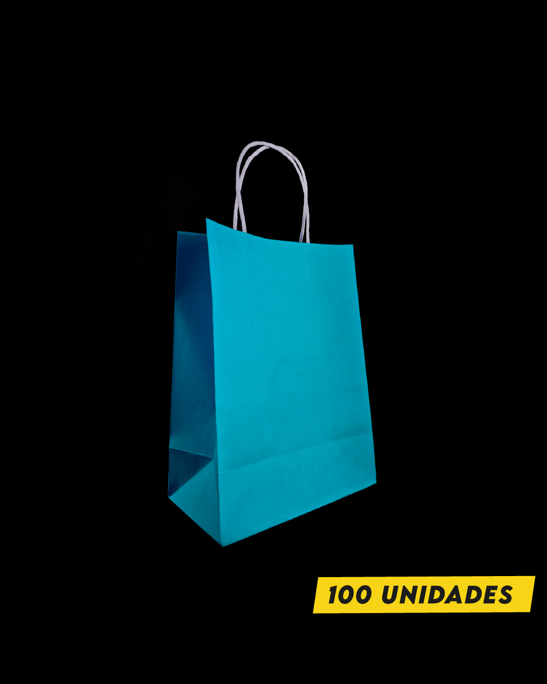 Bolsa Azul de Papel 14x20x8 cm