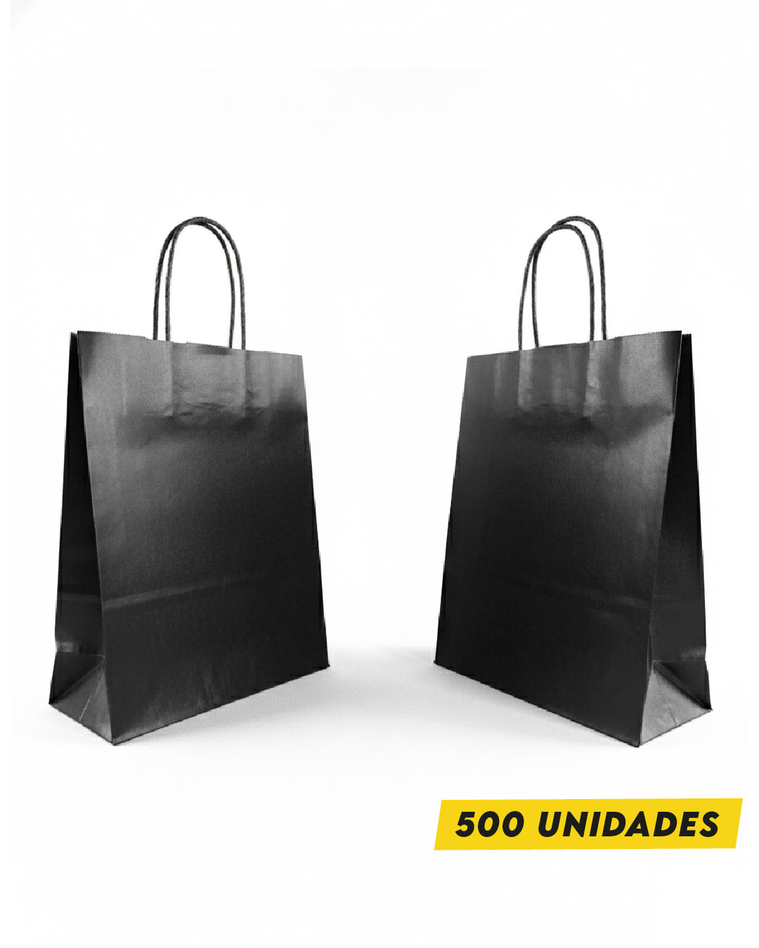 Bolsa Negra de Papel 14x20x8 cm