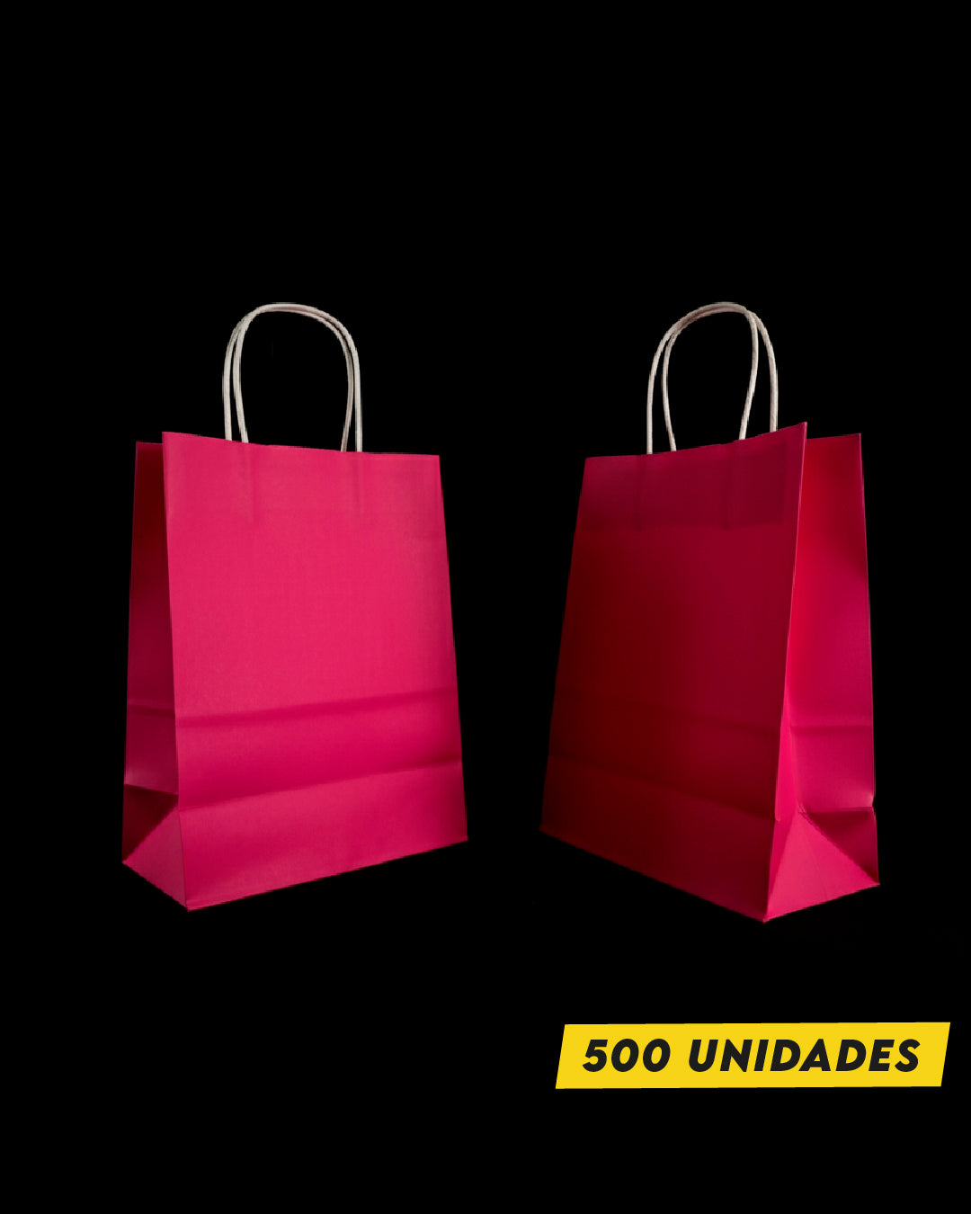 Bolsa Rosada de Papel 14x20x8 cm