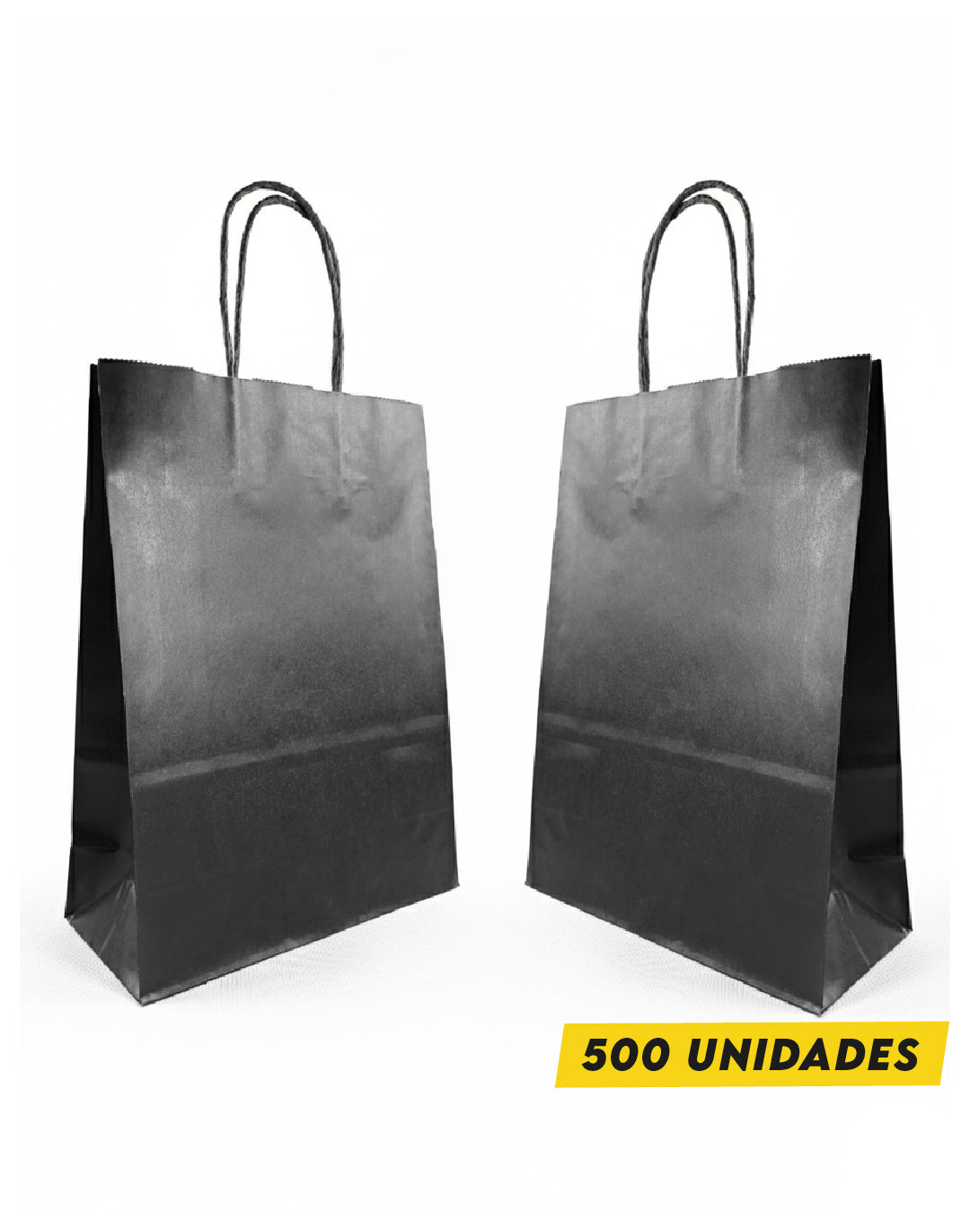 Bolsa Negra de Papel 22x30x10 cm
