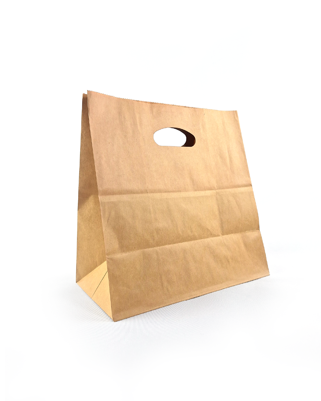 Bolsa Kraft Asa Troquelada 28X28X15 cm