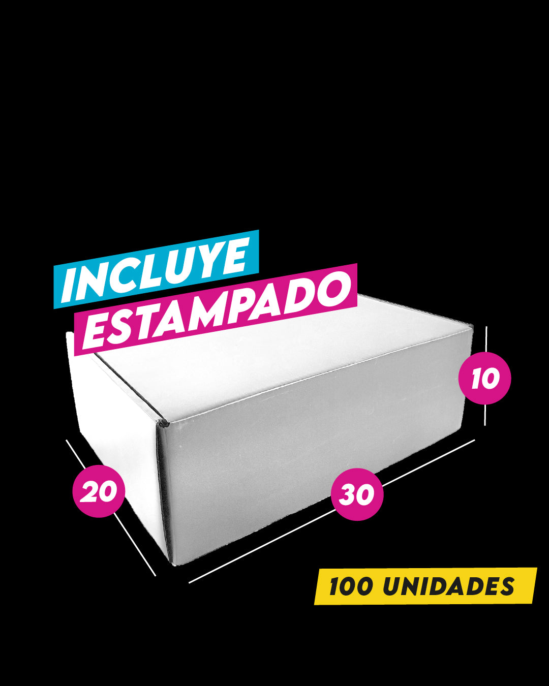 Caja Autoarmable Alta Gama Blanca 30x20x10 cm