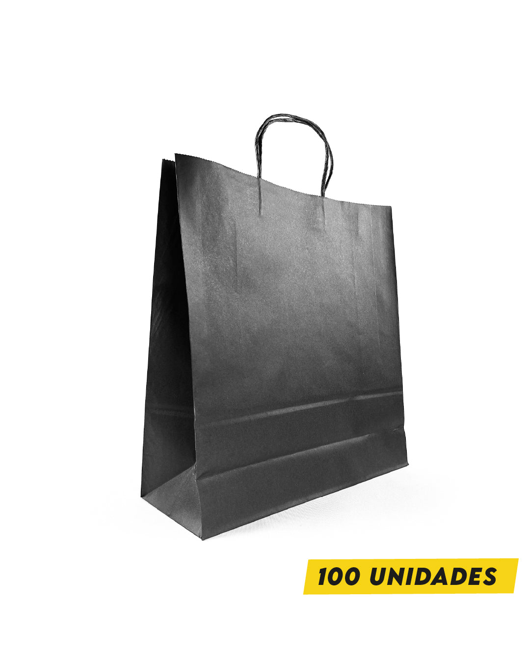 Bolsa Negra de Papel 31x33x11 cm
