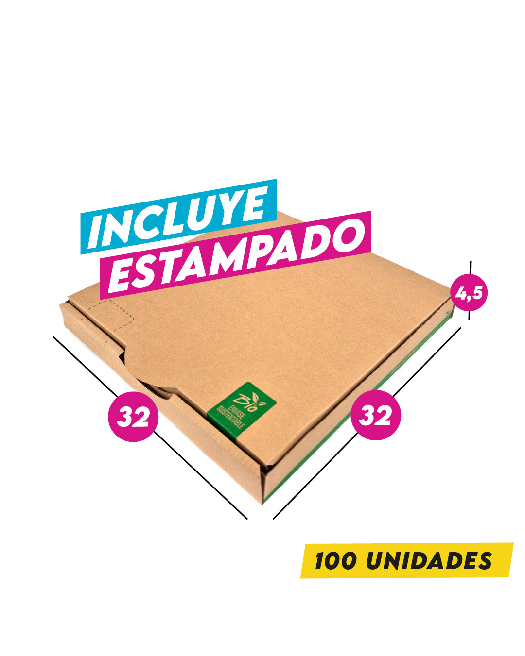 Caja de Pizza 32x32x4,5