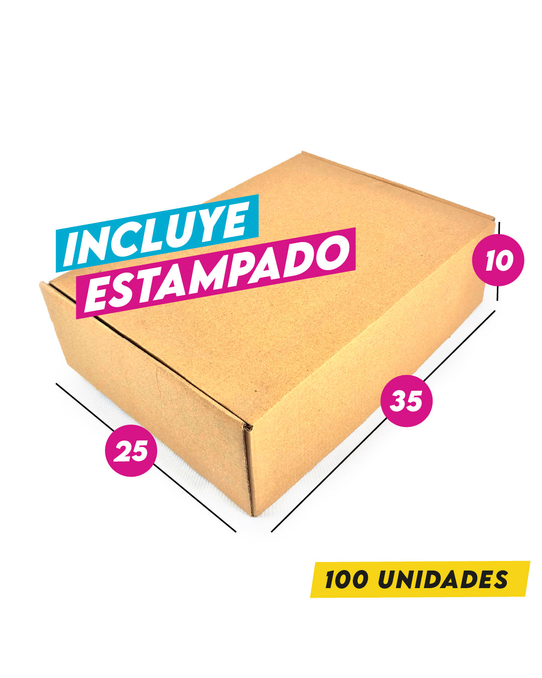 Caja Autoarmable Kraft 35x25x10 cm
