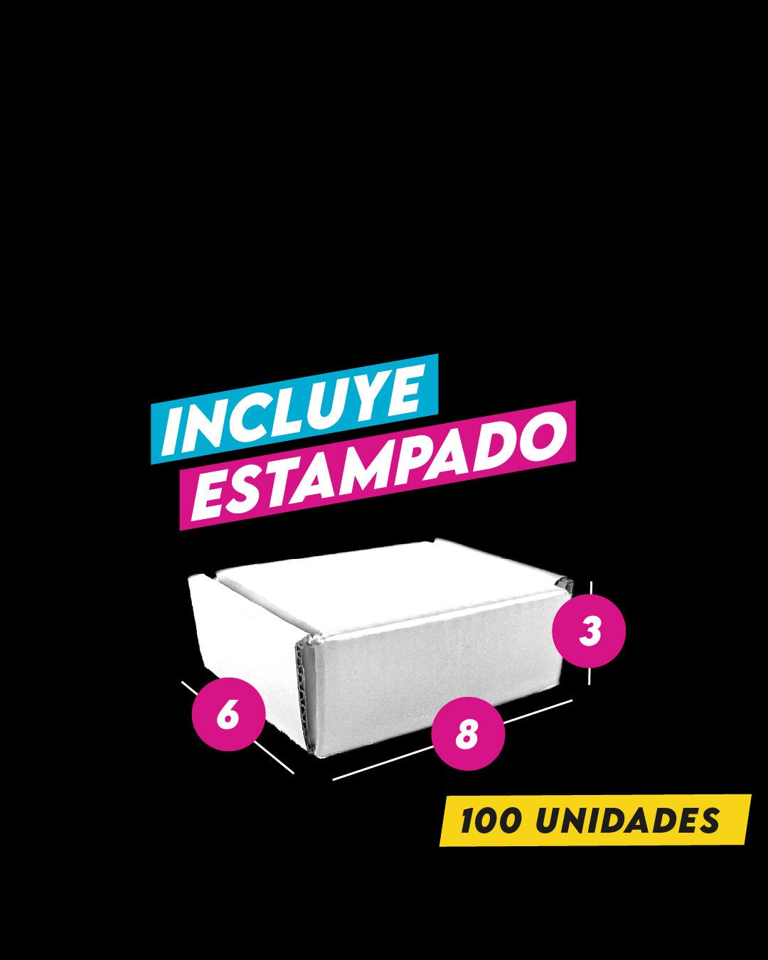 Caja Autoarmable Alta Gama Blanca 8x6x3 cm