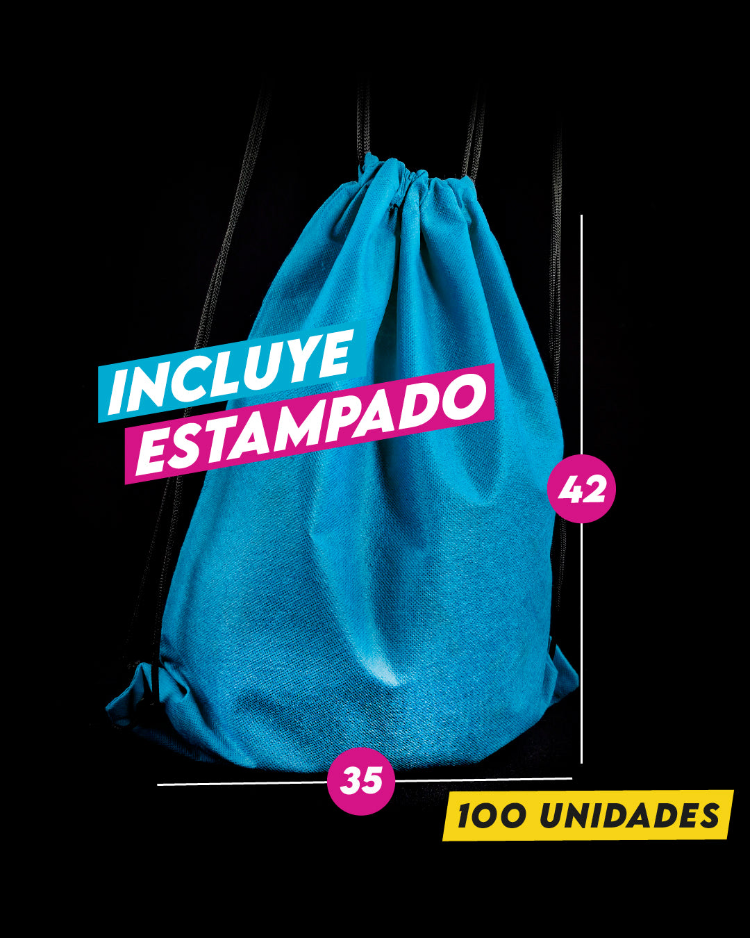Mochila Morral TNT 35X42 cm - Gramaje 80