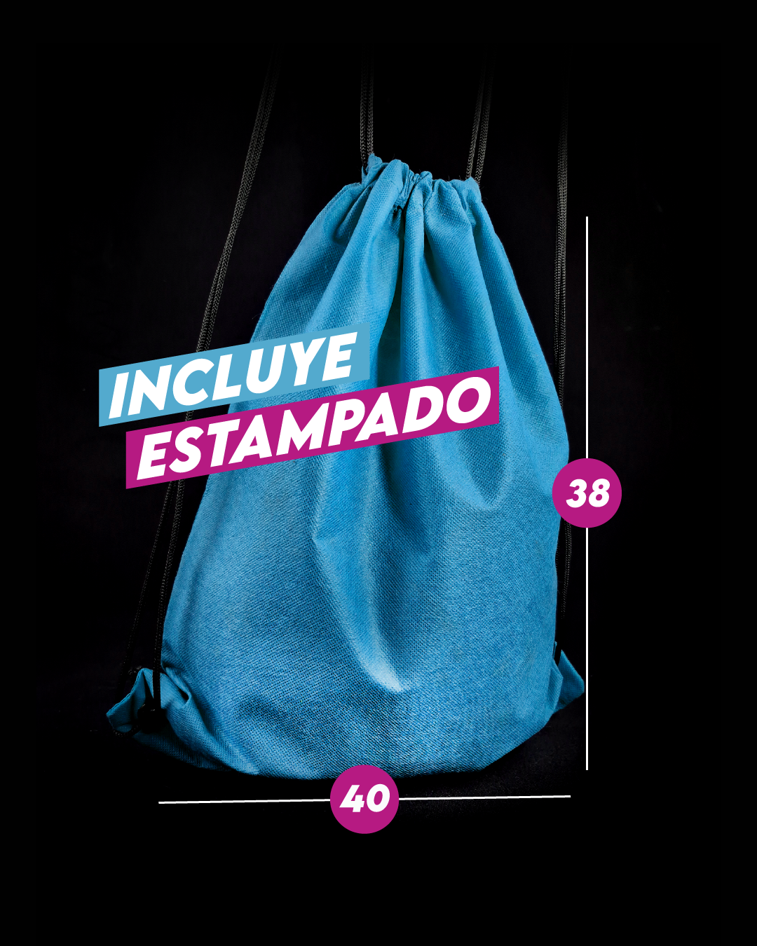 Mochila Morral TNT 35X42 cm - Gramaje 80