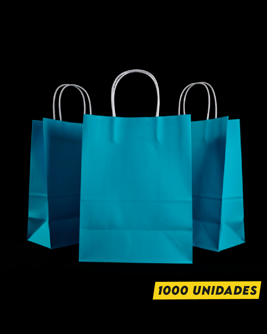 Bolsa Azul de Papel 14x20x8 cm