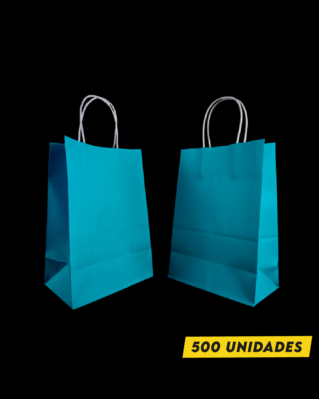 Bolsa Azul de Papel 14x20x8 cm